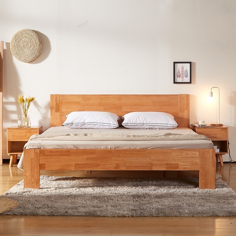 Yejin Bed  เตียงไม้ ฐานเตียง  โครงไม้จริงแข็งแรงทนทาน Byโรงงานซิกม่า