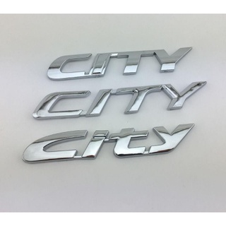 โลโก้ตัวอักษร ฮอนด้า ซิตี้ สามรุ่น งานพลาสติก  2004 CITY , CITY type z , 2008 - 2012 CITY logo emblem for rear