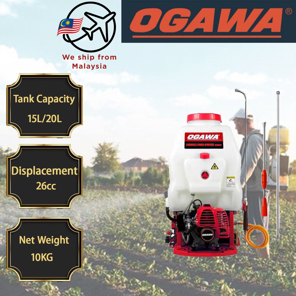 [บัตรกํานัลฟรี]Ogawa Knapsack Sprayer 15L 20L Mist Sprayer Mesin Racun เครื่องกําจัดศัตรูพืชปุ๋ยเครื