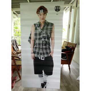 [ขนาดเท่าจริง/มีตำหนิ] โปสเตอร์ แบนเนอร์ ไค Kai EXO Growl SM Lotte Pop Up Store Life Size Scroll Banner Wall Poster