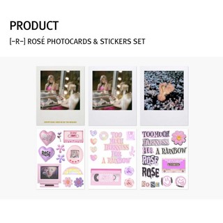 ROSE PHOTOCARD &amp; STICKERS SET