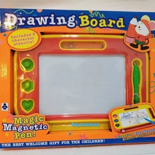Toynamus กระดานแม่เหล็ก เขียนลบได้ magnetic muilt-color drawing board มีตัวปั้มหลายแบบนะคะ