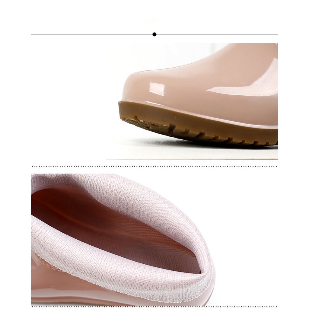 รองเท้าบูท 5นิ้ว เหนือข้อเท้า รุ่น 361 มีให้เลือก 5 สี ยางPVC มีหลายไซน์ ดีไซน์สวยงาม
