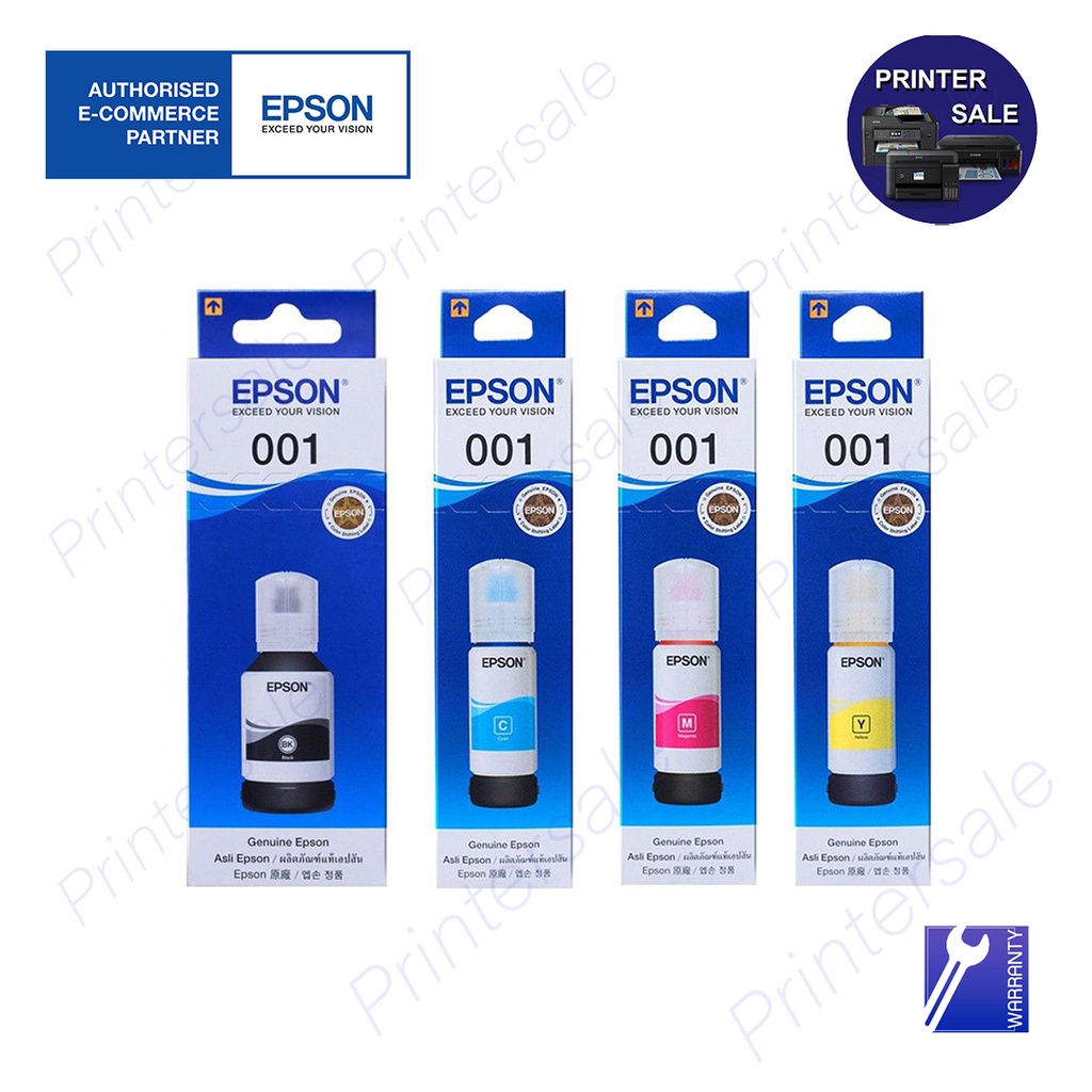 EPSON 001 แท้100% T03Y100/T03Y200/T03Y300/T03Y400 ใช้กับ Epson L4150/L4160/L6160/L6170/L6190 ส่วเร็ว