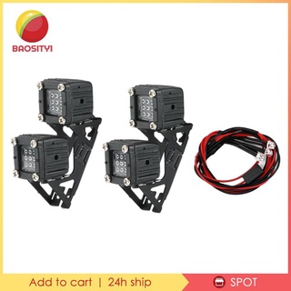 [ M2-Bao1] ไฟ Led 1/10 พร้อมร่มเงา สําหรับโมเดลรถไต่หินบังคับ Axial Scx10 Trx4 Trx6 4 Led