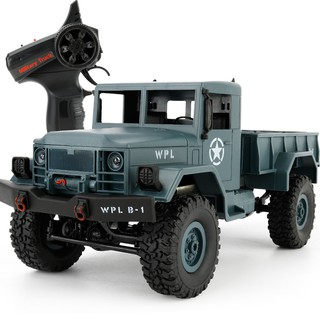 รถบังคับวิทยุ รถยนต์ทหาร อัตราส่วน 1:16 4WD ความถี่ 2.4Ghz – WPL B-14 Military Truck สีเขียว