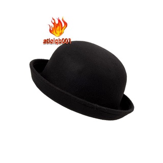 Black Women Vintage Cute Trendy Bowler Derby Hat Cloche Fashion