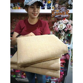 60cmx120cm 04FB1302X ผ้ากระสอบ สีน้ำตาล ตาถี่เบอร์ 2 เนื้อละเอียด ขนาด 60 x หน้ากว้าง 120 เซนติเมตร