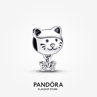 Pandora จี้โบว์ ของขวัญวันเกิด สําหรับสัตว์เลี้ยง แมว p615