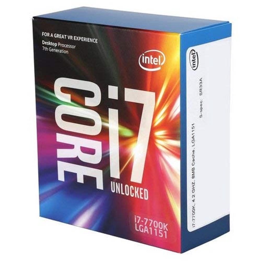 Intel CORE i7 7700K โปรเซสเซอร์ Intel Box ฟองสบู่พิเศษ ใช้แล้ว เชื่อถือได้