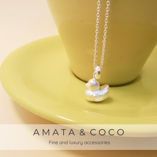 Amata &amp; CoCo สร้อยคอเงินแฟชั่น สร้อยคอพร้อมจี้รูปเป็ดน้อย ACKN705