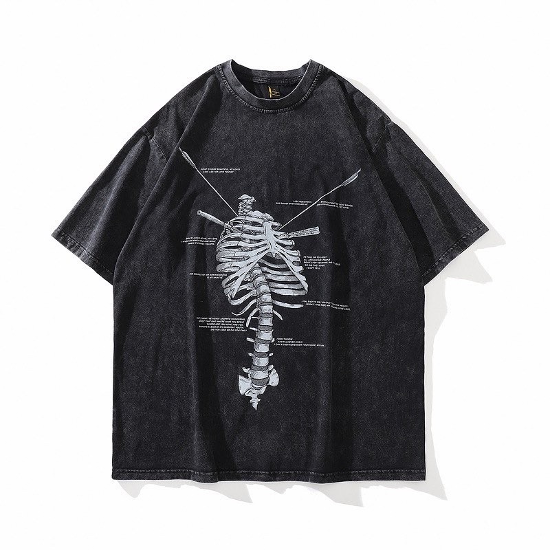 เสื้อยืดผู้ชายโอเวอร์ไซส์ my love กระดูก