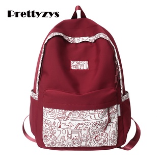 Backpack Prettyzys 2022 Korean Large capacity 14 inch For College Students