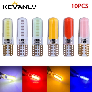 10 ชิ้น หลอดไฟติดป้ายทะเบียนรถยนต์ T10 Led Cob ไฟสัญญาณ  ไฟประตู W5W 12v 168 194 501