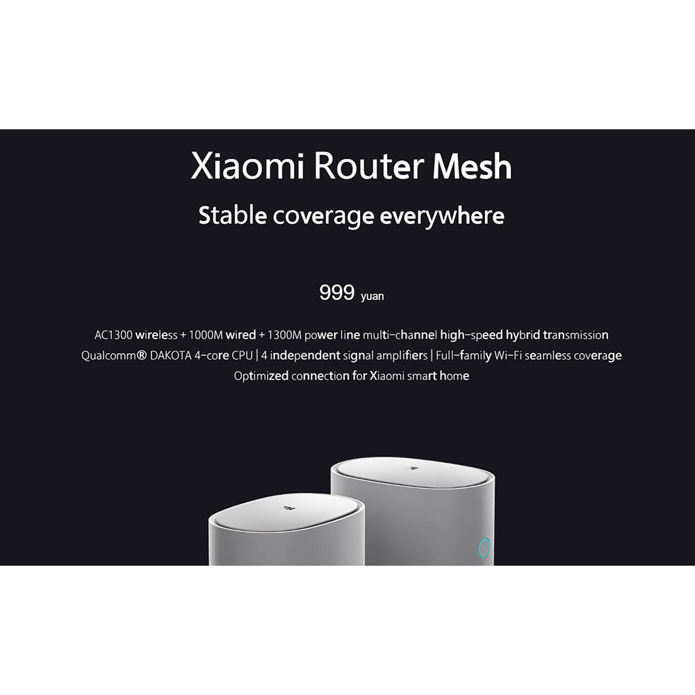 Xiaomi Mi Router Mesh WiFi 2.45GHz WiFi Router High Speed 4 Core CPU ...