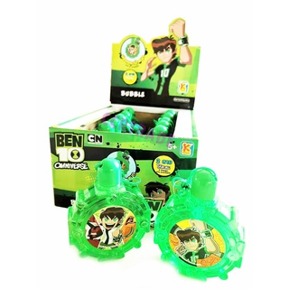 Benten ลิขสิทธิ์แท้ ขวดเป่าฟองใส เบ็นเท็น Bubble Bottle น้ำยาเป่าฟอง พร้อมชุดเป่า Ben10 ของเล่นเป่าฟอง เป่าฟอง