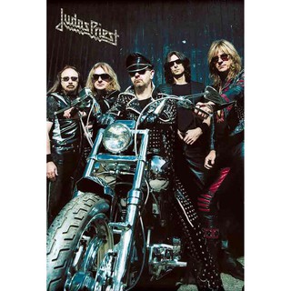 โปสเตอร์ รูปถ่าย วง ดนตรี เฮฟวีเมทัล Judas Priest (1969-Now) POSTER 24”x35” Inch English Heavy Metal Band