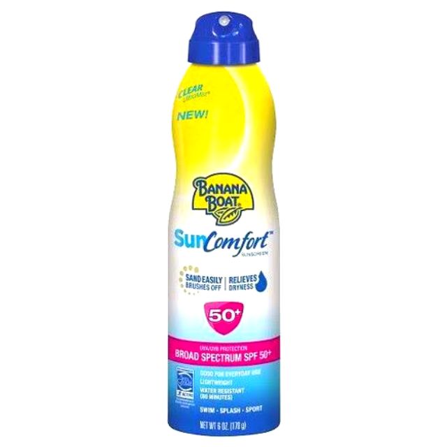 BANANABOAT BANANABOAT Sun Comfort SPF50 PA+++ 170กรัม สเปรย์กันแดด สีเหลือง