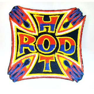 ตัวรีดติดเสื้อผ้า * HOT ROD * ขนาด 6 x 6 เซนติเมตร