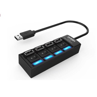 ONTEN OTN-8103 USB HUB 4port USB2.0 สวิตช์ไฟ LED