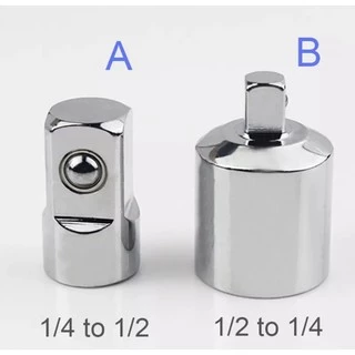 บล๊อกข้อต่อเพิ่ม ข้อลดขนาด ตัวแปลงลูกบล็อก ข้อต่อบล็อค 1/2”(4หุน),3/8”(3หุน),1/4”(2หุน) ตัวแปลงบล็อก