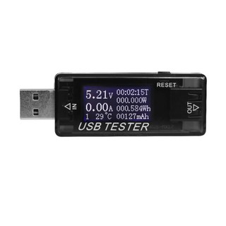 USB Tester เครื่องทดสอบแรงดันไฟฟ้าและแรงดันไฟฟ้า Multi Function เครื่องมือ LCD ดิจิตอล USB มิเตอร์วัดกระแส แรงดัน