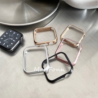 เคสนาฬิกาข้อมือ สเตนเลส โลหะ แวววาว สําหรับ Apple watch series 7 6 SE 5 4 3 2 1 45 มม. 41 มม. 40 มม. 44 มม. 38 มม. 42 มม.