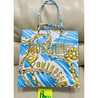 like new moschino tote bag blue