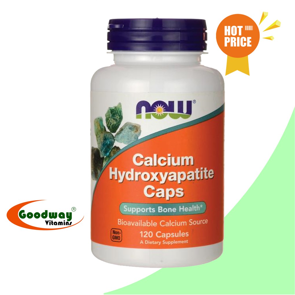 Now Foods Calcium Hydroxyapatite Caps / 120 Capsules #049300 | Shopee ...