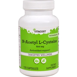 Vitacost N-Acetyl L-Cysteine (NAC) 600 mg 120 Capsules. เสริมภูมิ ขับสารพิษที่ตับ ยับยั้งการอักเสบของปอด