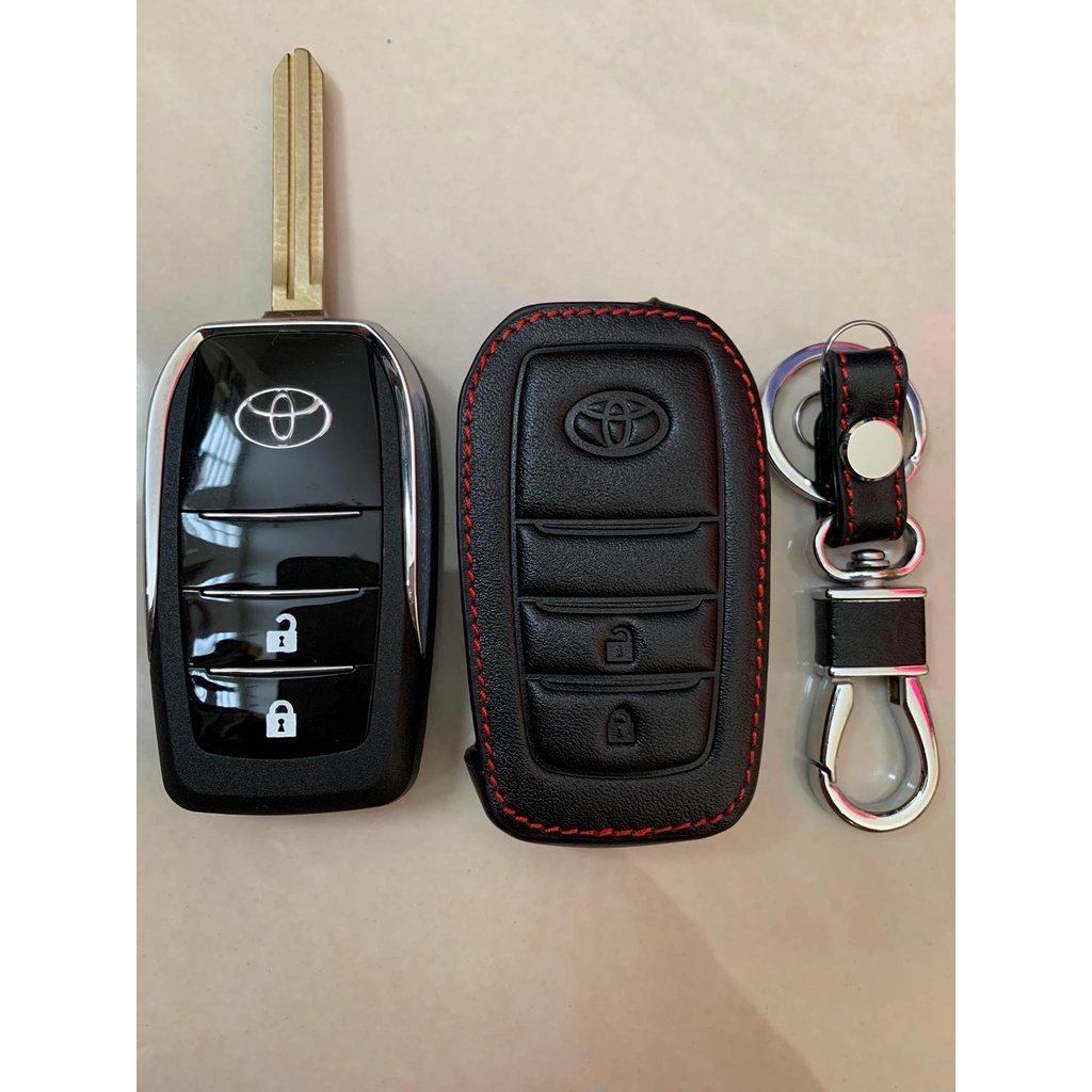 ซองหนัง กุญแจพับ toyota yaris ativ แบบ 2-3 ปุ่ม *ส่ง ด่วนจากไทย*