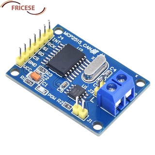 Fricese บอร์ดโมดูลรับสัญญาณ MCP2515 CAN Bus TJA1050 SPI สําหรับตัวควบคุม 51 MCU