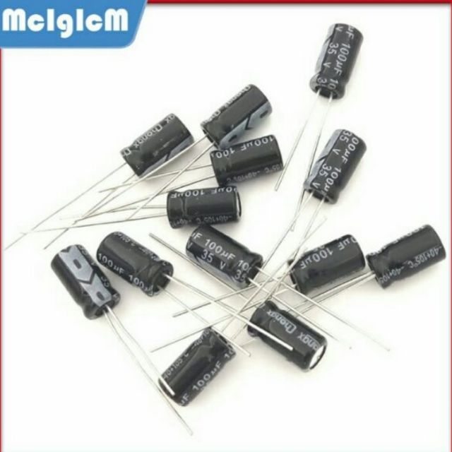 พาวเวอร์ซัพพลายอะลูมิเนียม 50 ชิ้น 110UF-35V