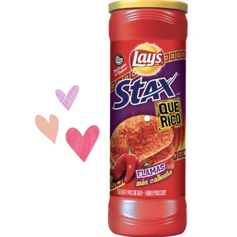 lay's stax que rico flamas มันฝรั่งทอดกรอบ เลย์ ขนมกินเล่น อเมริกา 🇺🇸 USA 100% พร้อมส่งจ้า สั่งเลย p