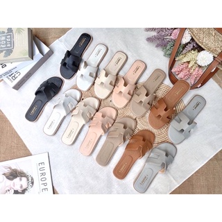 รองเท้าแตะไซส์ใหญ่ 41-45 แอร์เมสหน้าH   LAสุดปัง