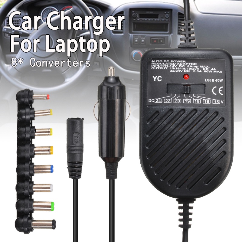 Universal USB Port Auto Car Charger DC Power Supply Adapter with 8