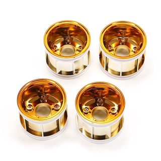 TAMIYA 47417 WR-02CB T PARTS (WHEEL RIMS) (ORANGE PLATED)