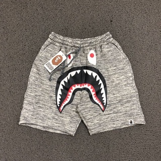 Bape SHARK กางเกงชั้นใน ขาสั้น สีเทา