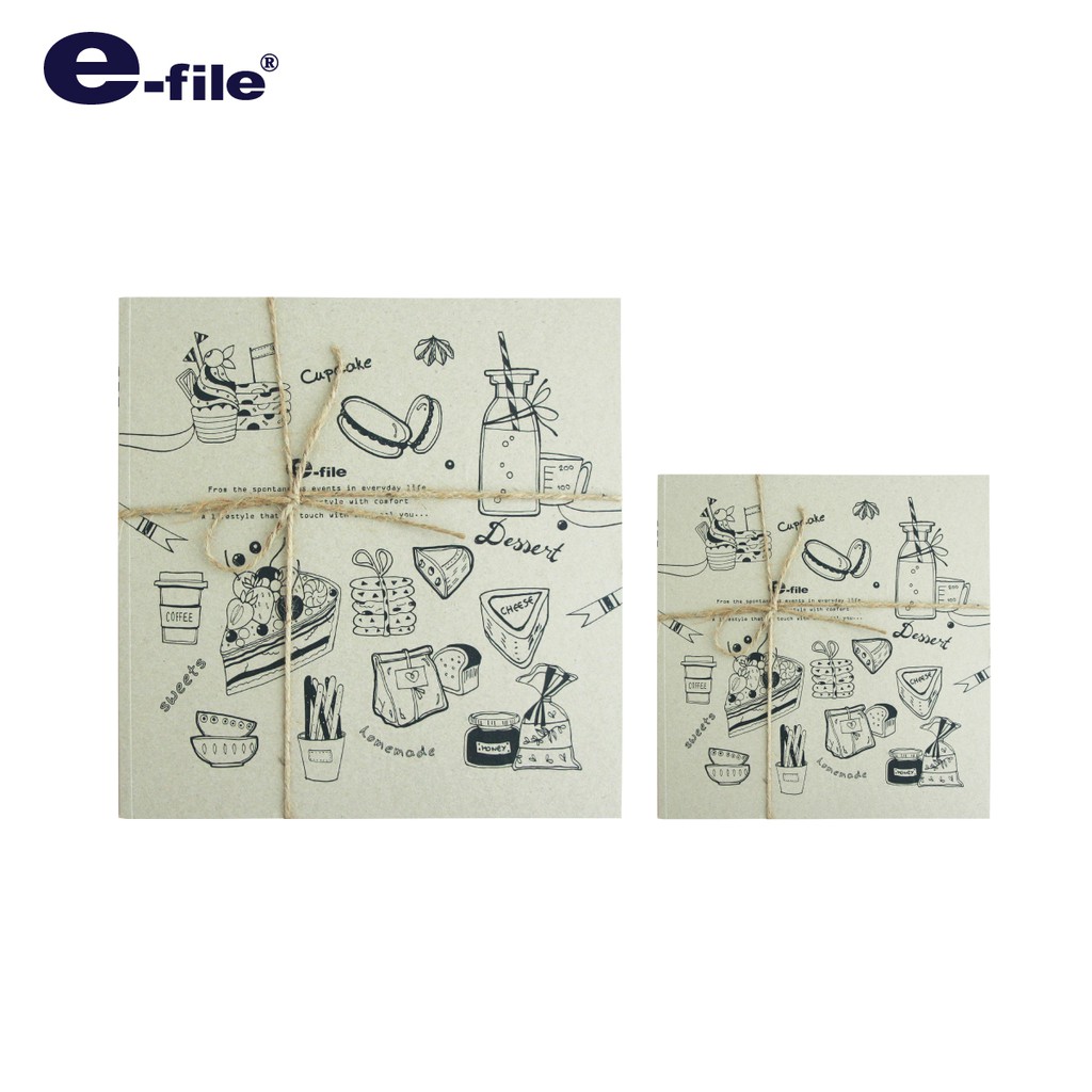 e-file (อี-ไฟล์) สมุดกราฟฟิค โน๊ต สมุดบันทึกไอเดีย สมุดตกแต่ง สินค้ามีตำหนิ รหัส CNB28