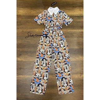 Flower fields Printed Jumpsuit จั๊มสูทขายาว * Showroom Brand