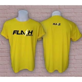 เสื้อ Flash Express สกรีนหน้า-หลัง ราคาถูก ผ้าคอตตอน 100%32