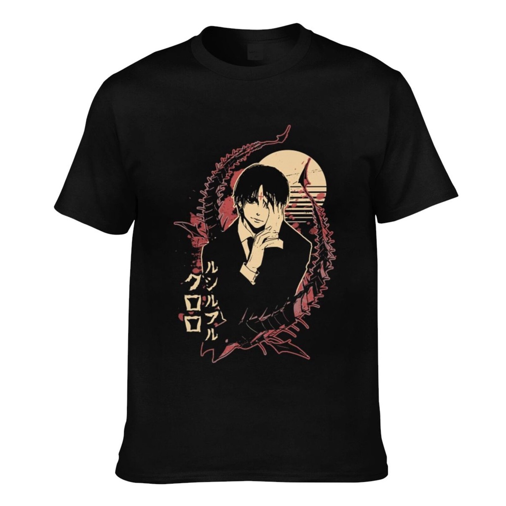 เสื้อยืด ผ้าฝ้าย พิมพ์ลาย Ollo Lucifer Hunter X Hunter สําหรับผู้ชาย