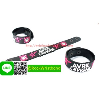 Avril Lavigne ขายริสแบนด์ แอวริล ลาวีน AVR222NA Wristband สายรัดข้อมือวงร็อค