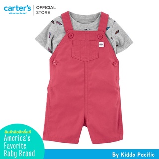 Carters Boy SHORTALL MAUVE ชุดเอี๊ยม Set 2 ชิ้น สำหรับเด็กผู้ชาย พิมพ์ลาย