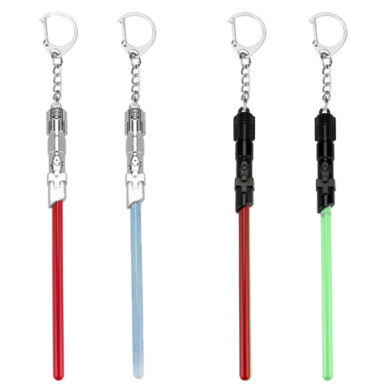 Star Wars Lightsaber Yoda Lightsaber รุ่น KeyChain Nice ดาบ KeyRing คอสเพลย์ของขวัญอุปกรณ์เสริม 13 ซม.