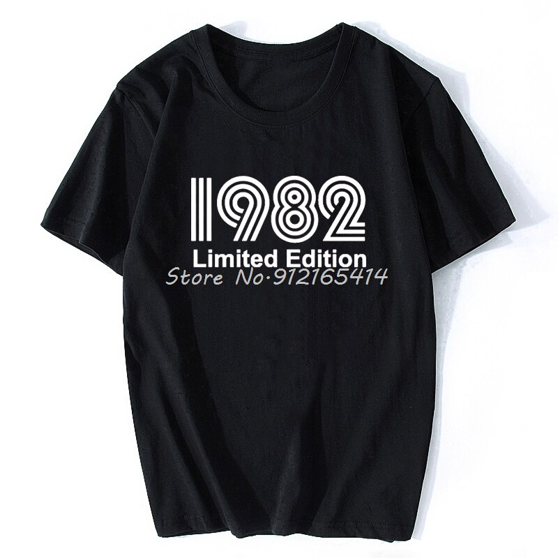 1982 Limited Edition เสื้อยืดลําลอง ผ้าฝ้าย แขนสั้น คอกลม พิมพ์ลาย 39th Birthday Gift For Husband Ma