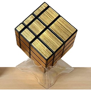 รูบิค มิเรอร์ Gold Cube Speed Twist Puzzle Classic Brain Game Toy Gift