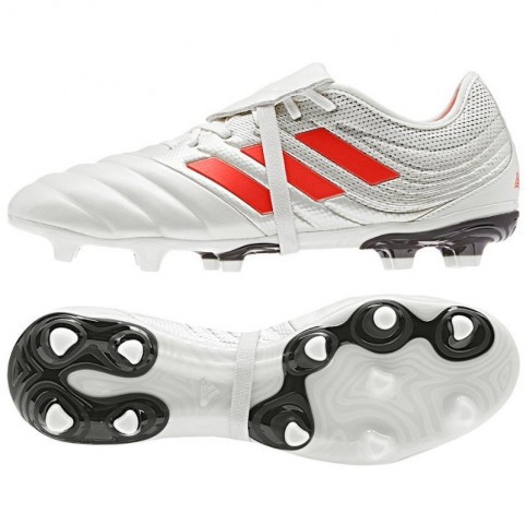 Adidas ของแท้ รองเท้าสตั๊ด รองเท้าฟุตบอล Copa Gloro19.2 FG  หนังวัวแท้ (ขาว ส้ม)