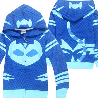 BABYSTORY PJ Masks เสื้อแจ็คเก็ต เสื้อกันหนาว มีฮู้ด มีซิป สำหรับเด็ก