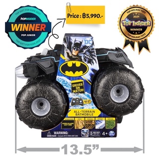 DC Comics Batman, All-Terrain Batmobile Remote Control Vehicle, Water-Resistant Batman